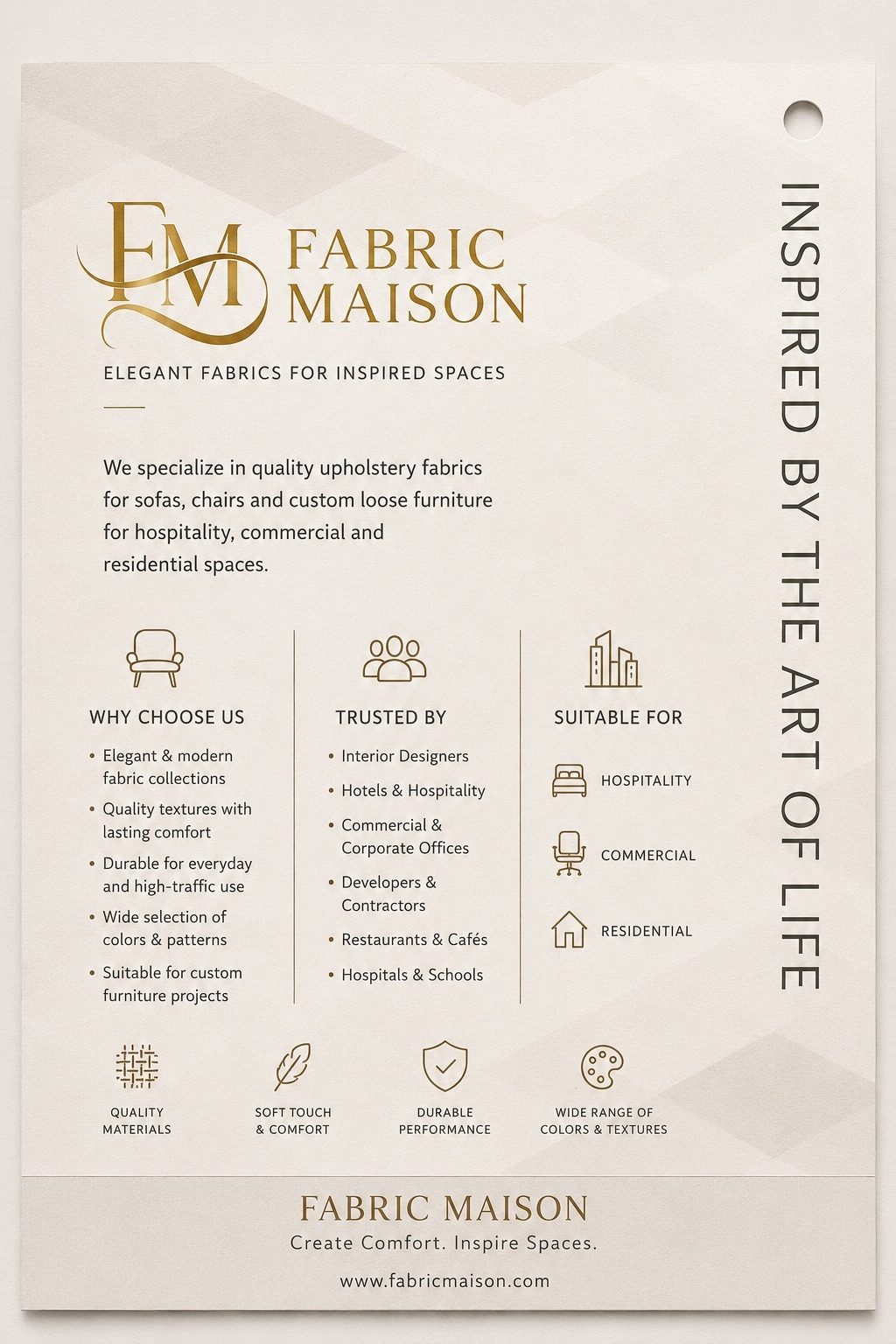 Fabric Maison brand card
